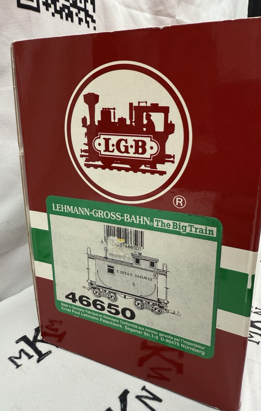 LGB 46650 G Scale UINTAH Caboose #5 Lighted LN/Box