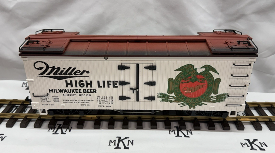 LGB 4072 MILLER HIGH LIFE REFRIGERATOR Reefer Car G Scale LN/BOX
