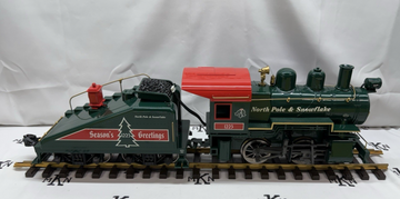 Aristo Craft Art 21235C North Pole Steam Locomotive and Tender Christmas G Scale