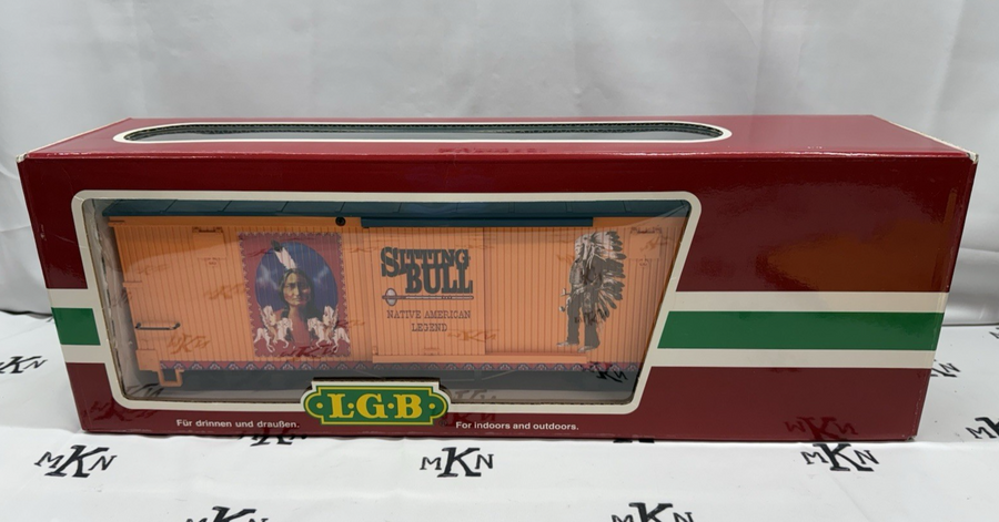LGB 44673 Sitting Bull Native American Legend Reefer Car G Scale New/Sleeve