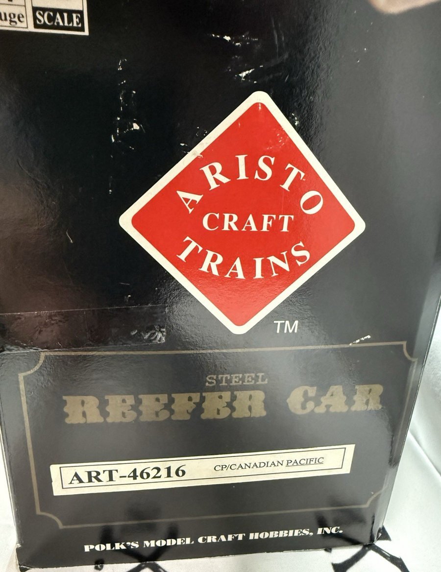 Aristo Craft Art 46216 Canadian Pacific Reefer Metal Wheels LN/Box
