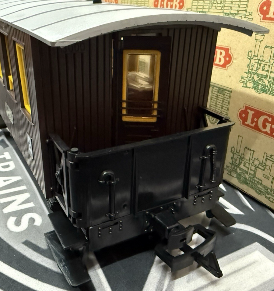 LGB  4065 #2 Brown Passenger Coach Car G Scale EX/Box