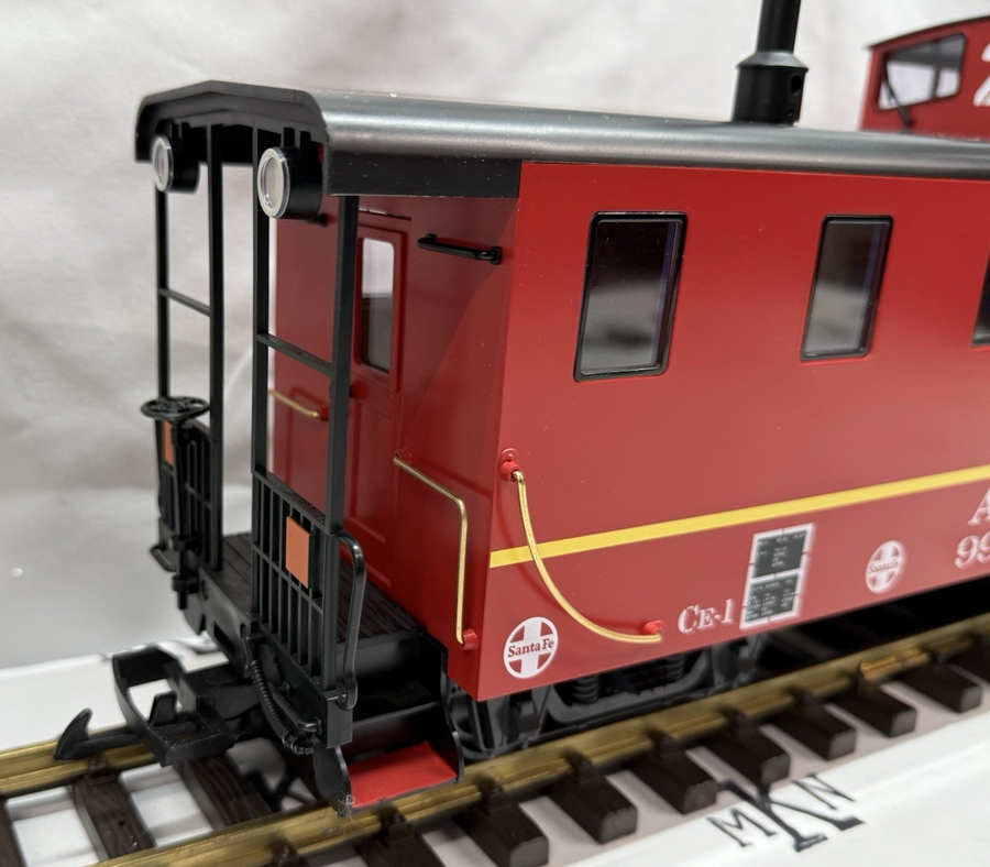 LGB 43714 Santa Fe Caboose Red #999217 G Scale NIB/Sleeve