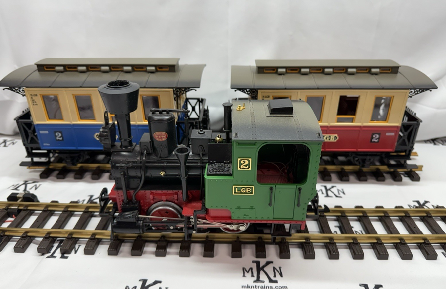 LGB 20301 Passenger Starter Train Set Figures Track G Scale W. Germany Used