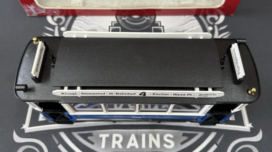 LGB 20202 2035 Trolley Street Cars Set Blue G Scale Tested LN/Box