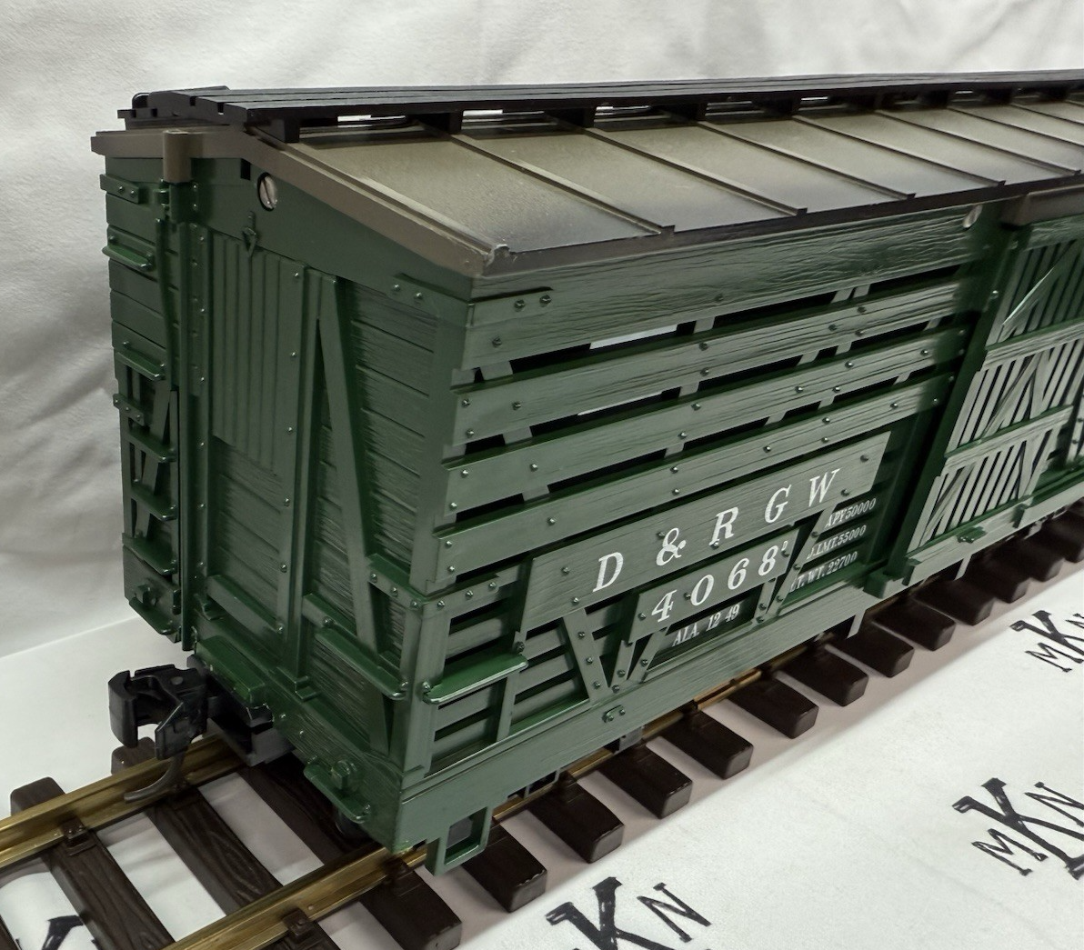 LGB 4068 DRGW Rio Grande Green Cattle Stock Car G Scale EX/BOX – MKN Trains