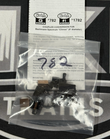 Kadee #782 Coupler Conversion Modified Couplers w/ Mounting Brackets G Scale New