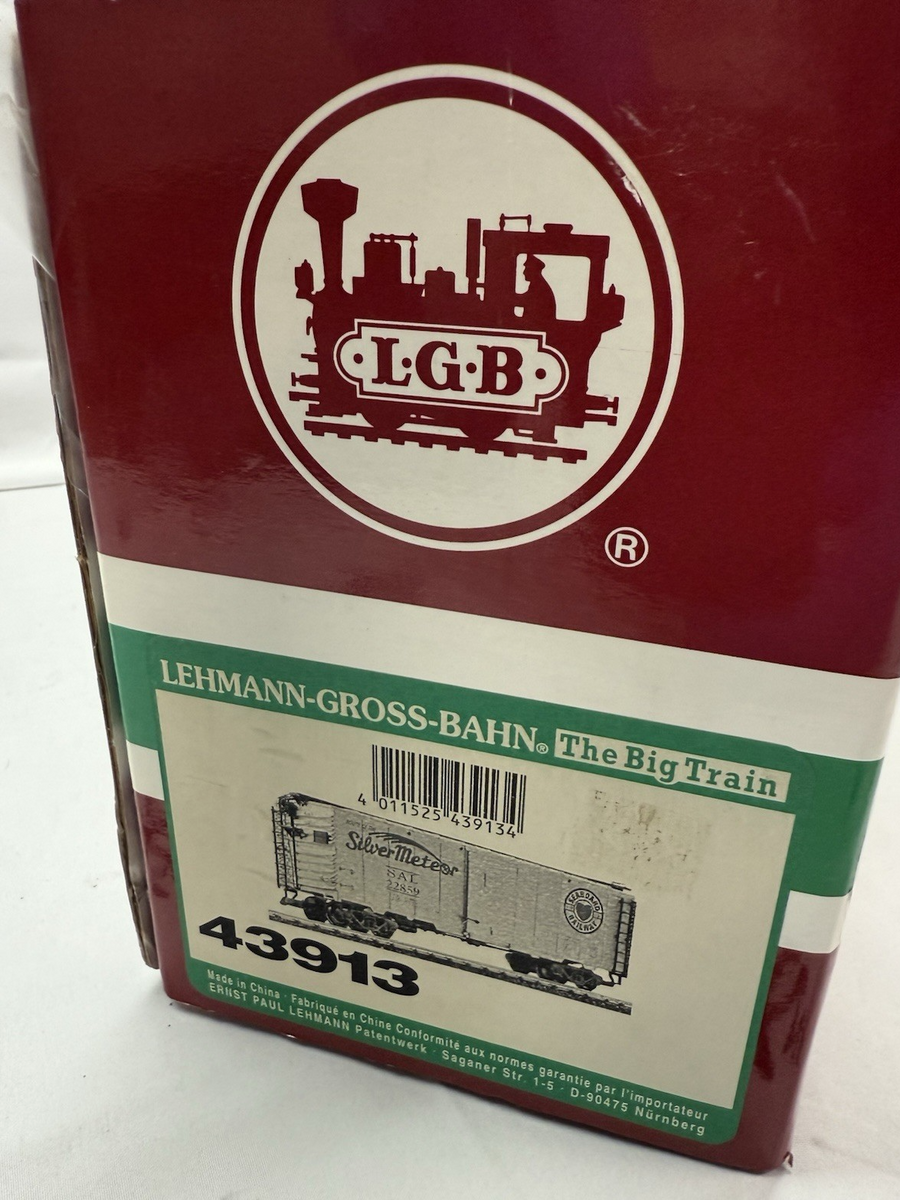 LGB 43913 SEABOARD RAILWAY, SILVER METEOR BOX CAR no trucks G Scale