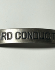 Vintage Railroad YARD CONDUCTOR Uniform Cap Plate Badge Metal Hat Insignia