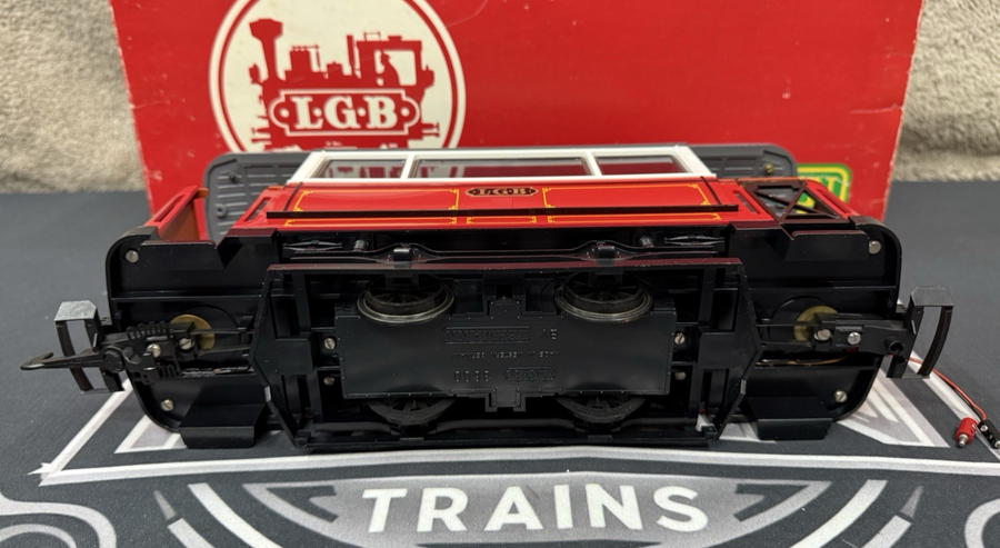 LGB 3600 G Scale Trolley Unpowered Trailer Car Excellent with box and stickers