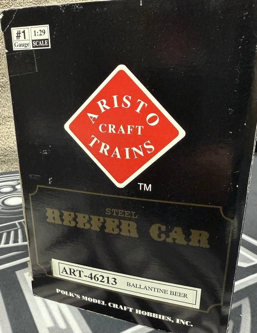 Aristo Craft ART-46213 G Scale Ballantine Beer Reefer METAL WHEELS LN/BOX