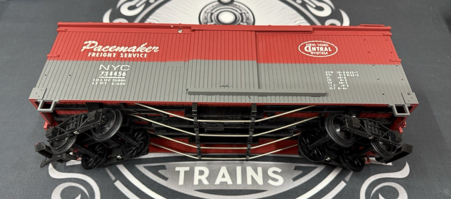 LGB 47914 New York Central “Pacemaker” #734456 Steel Single Door Box Car EX