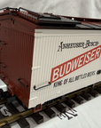 LGB 4070 Budweiser Woodside Reefer Car G Scale kadee couplers g scale