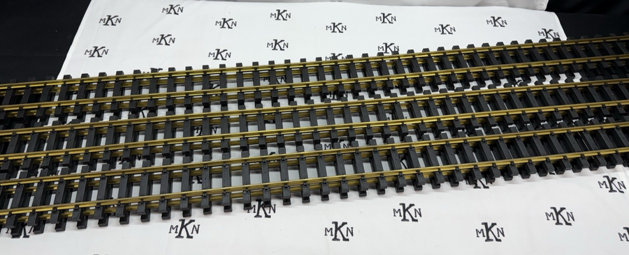 USA TRAINS R81065 BRASS 60 INCH STRAIGHT TRACK 6 total 5-foot Sections G Scale