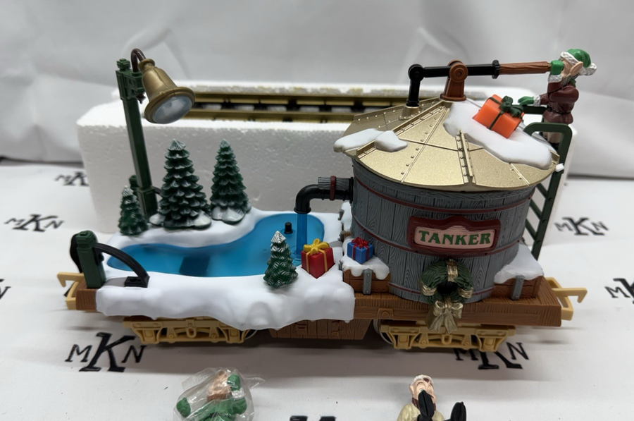 NEW BRIGHT 380-2 HOLIDAY EXPRESS ANIMATED WATER TANKER CAR G SCALE