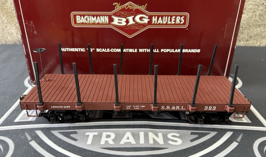 Bachmann Flat Car Sandy River & Rangley Lakes G Scale Narrow Gauge LN/Box