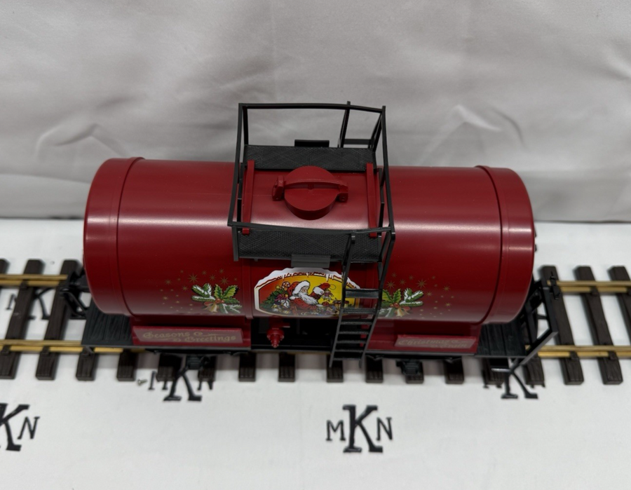 LGB 47400 CHRISTMAS SEASONS GREETINGS SANTA TANK CAR G Scale