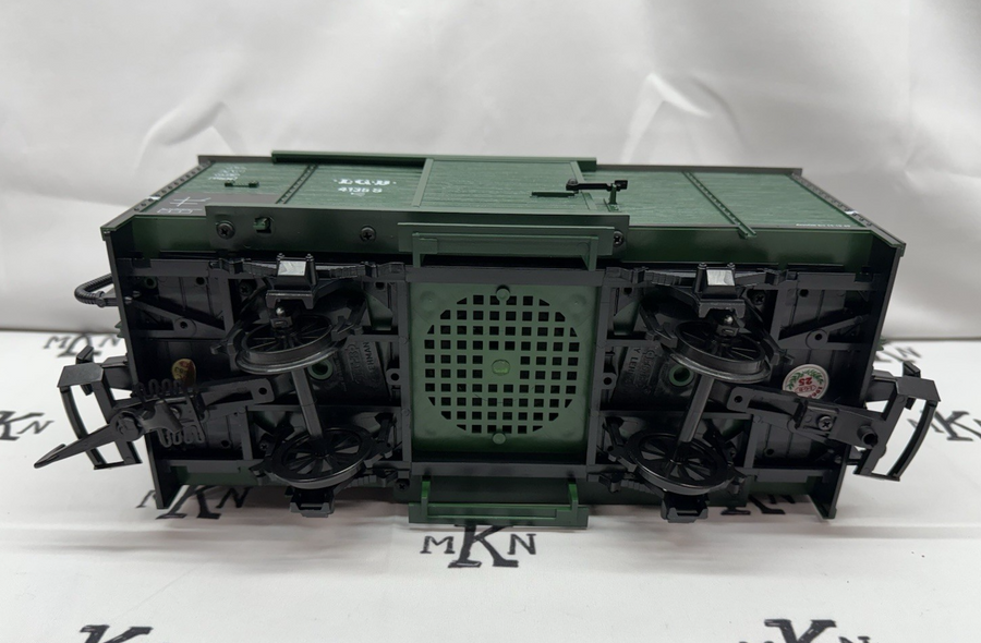 LGB 4135 S Box Car With Steam Engine Sound G Scale New in Box