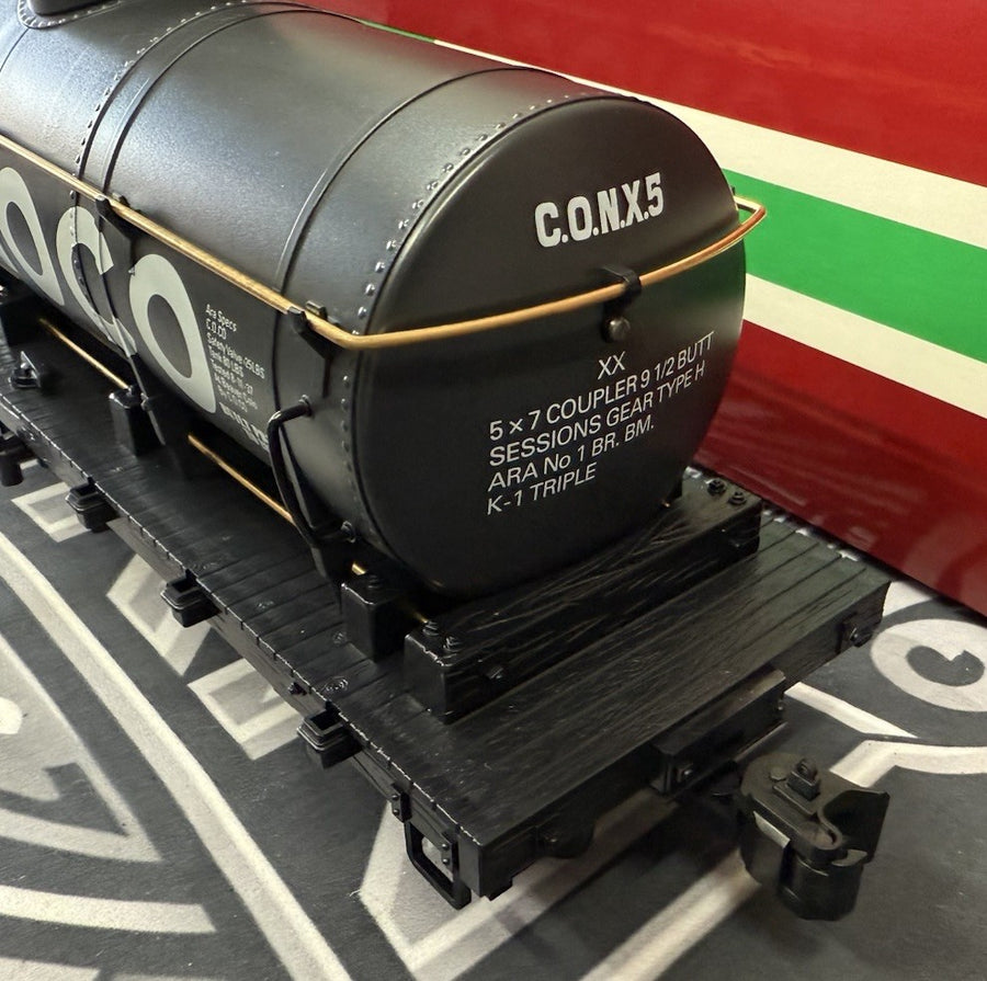 LGB 4080 Conoco Tank Car Metal Wheels G Scale LN Metal Wheels Knuckles