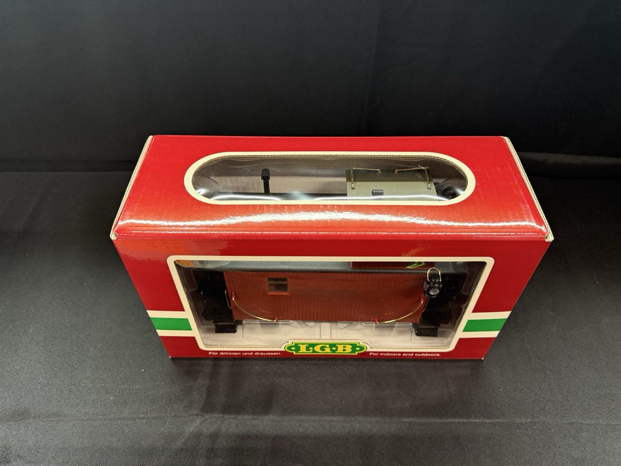 LGB 47655 Undecorated Short Caboose G Scale Metal Wheels Knuckles NIB Rare