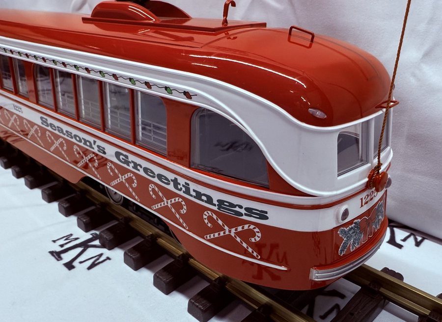 ARISTO CRAFT ART 23352x PCC TROLLEY "Season's Greetings" Santa Sleigh Flyer MINT