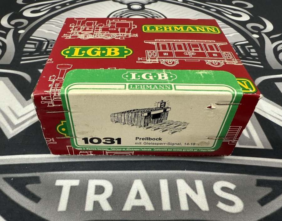 LGB 1031 (10310) TRACK BUMPER / BUFFER WITH LIGHT G Scale LN/box