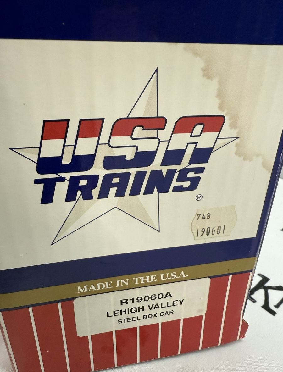 USA Trains R-19060A Lehigh Valley Steel Boxcar #62992 G Scale