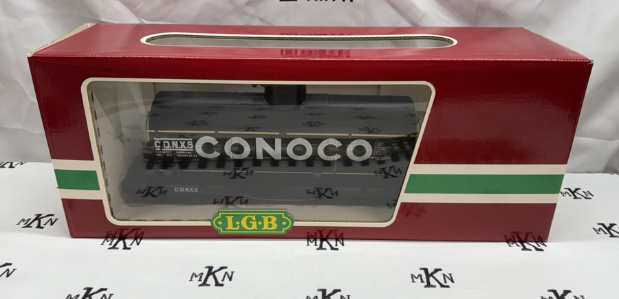 LGB 4080 Conoco Tank Car Metal Wheels Metal Wheels LGB Knuckles G Scale