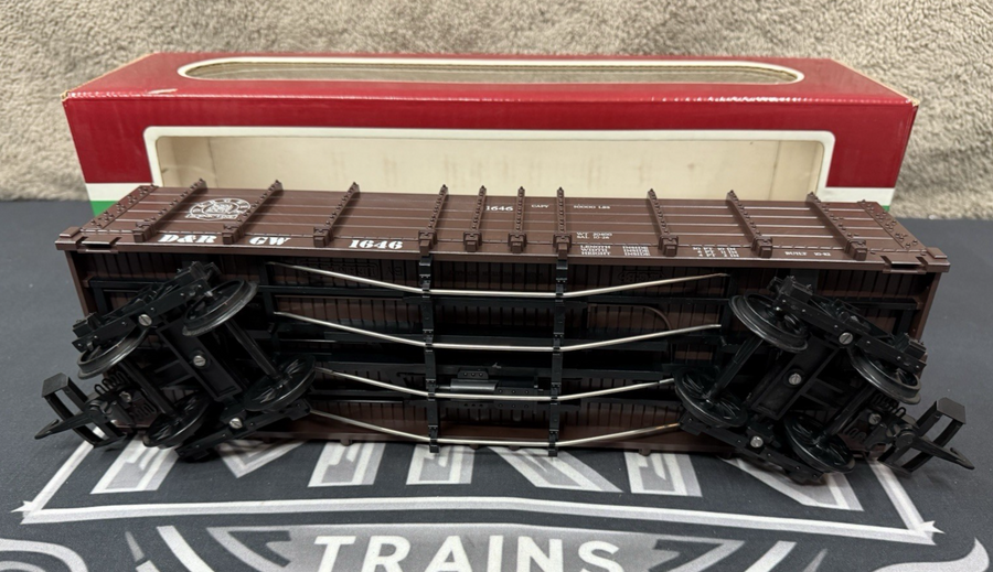 LGB 4073 Denver & Rio Grande Western High-Sided Wooden Gondola 1646 G Scale