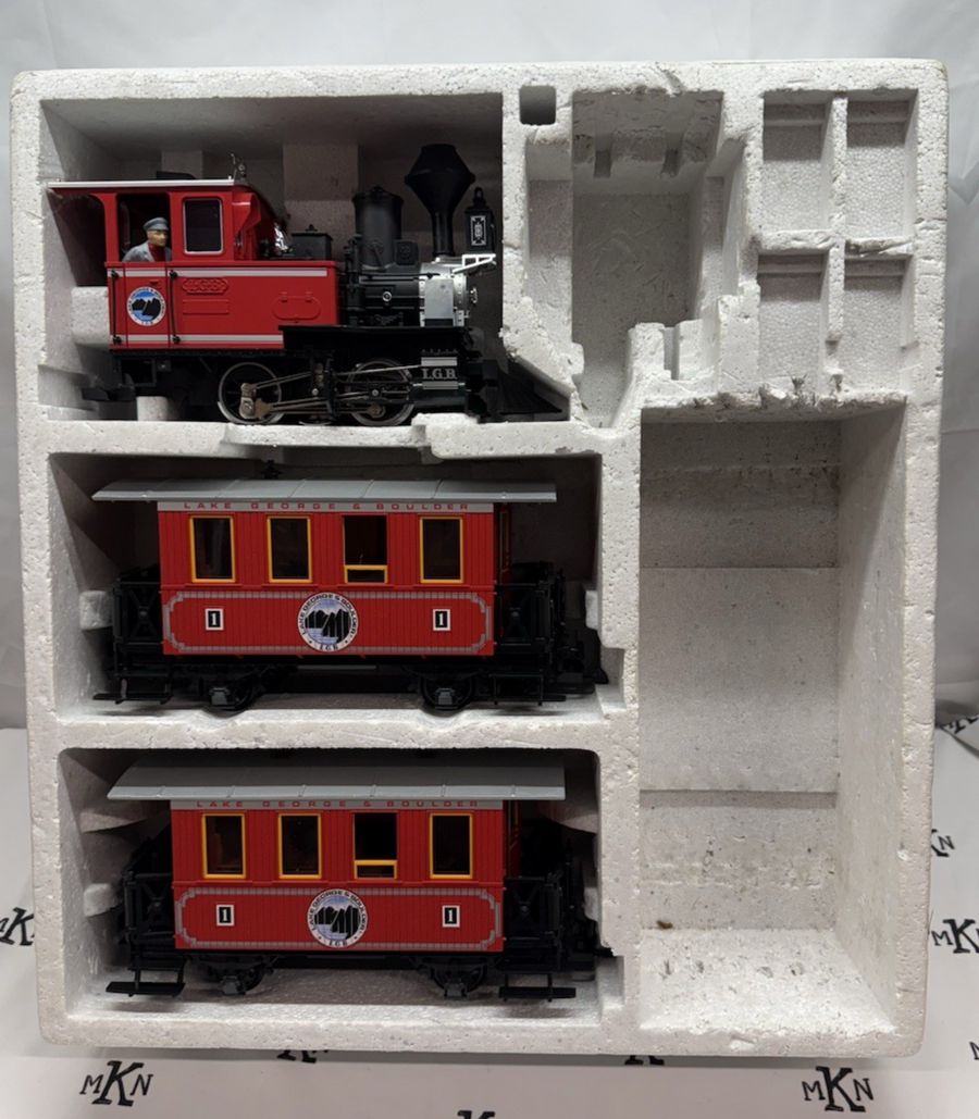 LGB 25301 G Scale Lake George & Boulder G Gauge Steam Passenger Train Set Only