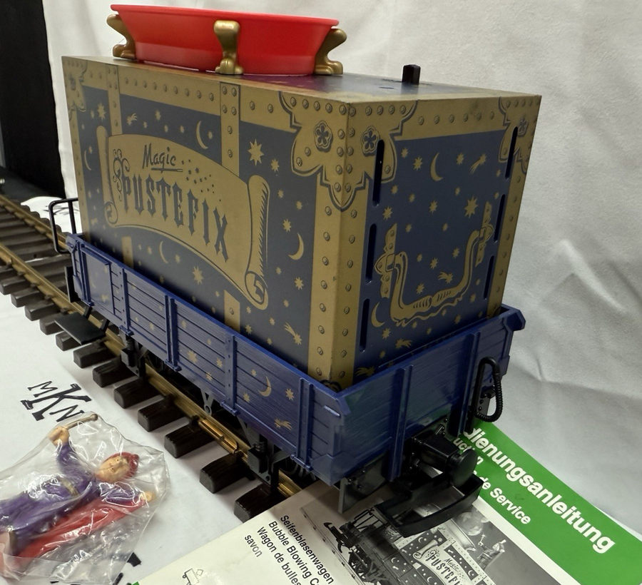 LGB Lehmann #94605 Magic Pustefix Operating Bubble Blowing Car G Scale LN
