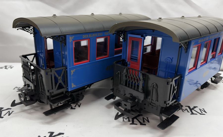 LGB 20301BZ The Blue Train Starter Set G Scale Complete LN with Track