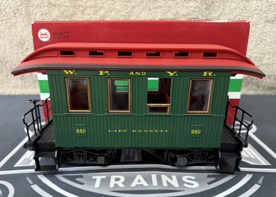 LGB G 36060 Passenger Car "Lake Bennett W.P. and Y.R. 240" USA LN/Box Lighted.