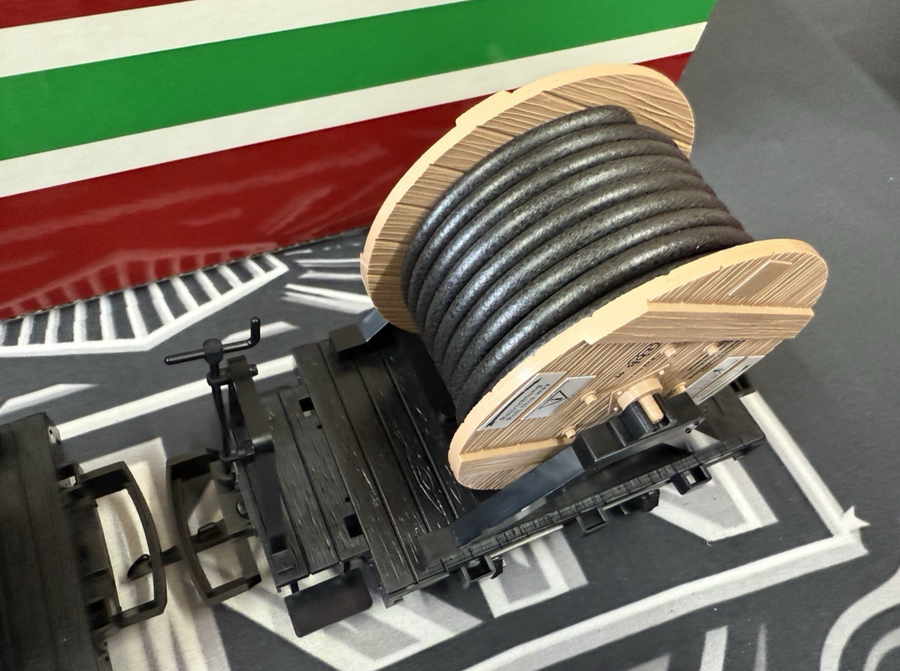 LGB JD 43170 FRR Field Railroad Cable Reel Car w Brakeman's Platform G Scale