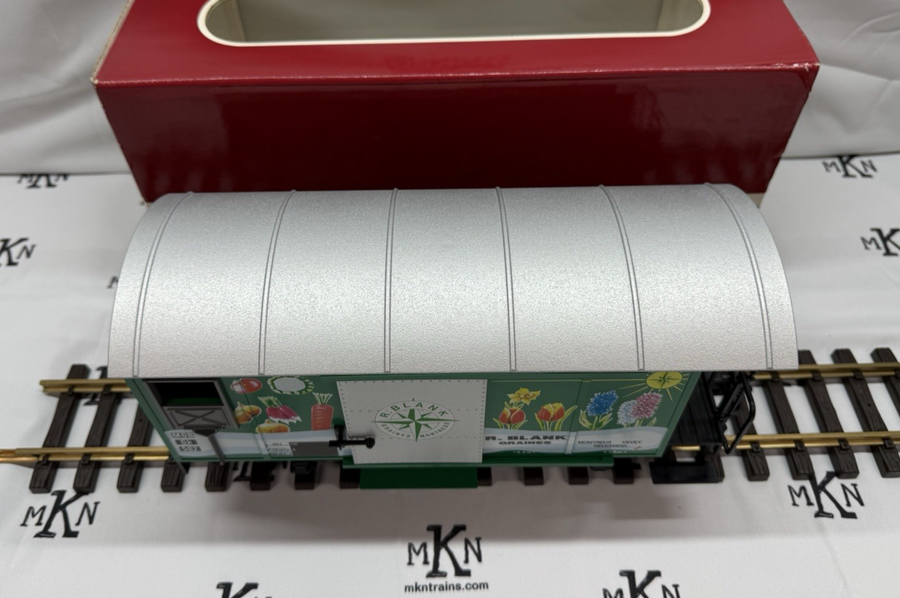 LGB 4128 R. Blank Grains Box Car Fruit & Vegetable Mural New G Scale