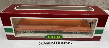 LGB 4260-DG G Scale Wilson Brothers Circus Flat Car Orange New In box