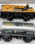 LGB 4042 Matra Crane Beaver Tanker G Scale Metal Wheels 2 Pcs Lot