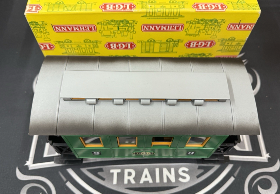 LGB 3010 Green #3 G Scale 3rd class Passenger car EX/Box Early Years Vintage
