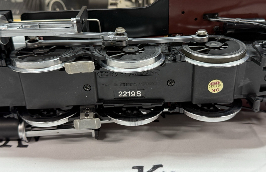 LGB 2219S G Pennsylvania 2-6-0 Mogul Steam Locomotive & Sound Tender LN G Scale