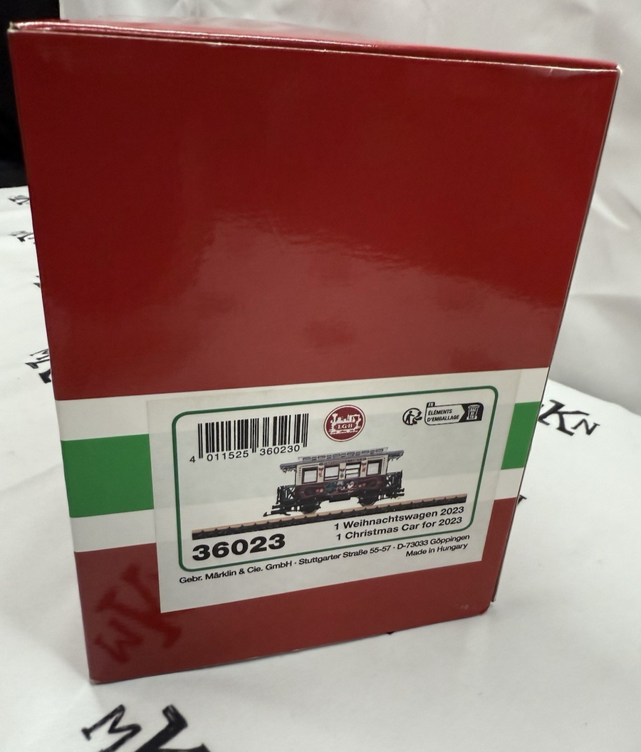 LGB 36023 Christmas Passenger Car Coach 2023 G Scale Brand New