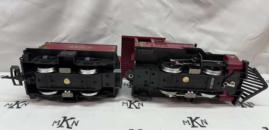 LGB 2217D Steam Locomotive and Powered Tender Red G Scale Rare Item