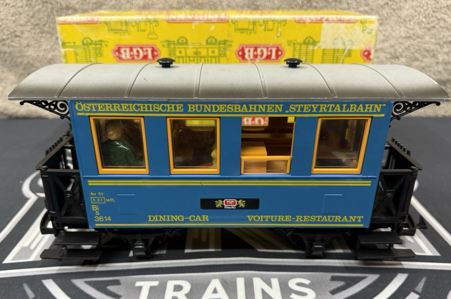 LGB 3013 Dining Car Voiture-Restaurant Passenger car G Scale Early Years
