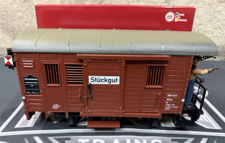 LGB 31190 Stuckgut Wagon metal wheels lights G scale LN/Box