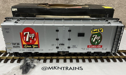 Aristo Craft Art-46294 7up SEVEN-UP Reefer Car LN In Box G Scale Refrigeration