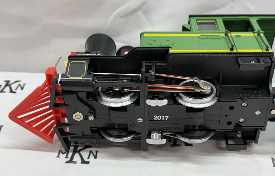 LGB 2017 Green Classic Steam Locomotive and Powered Tender G Scale LN