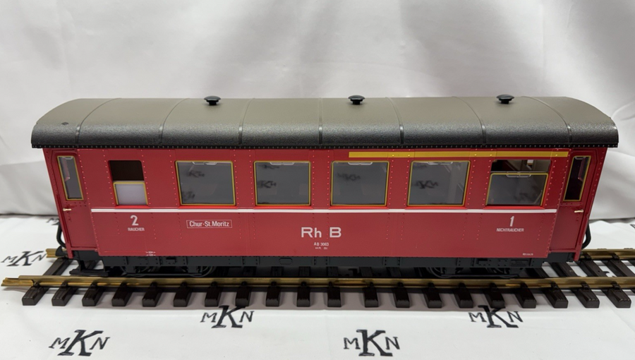 LGB 3064 RhB Deustche Reichsbahn 1/2 Class Passenger Coach G Scale