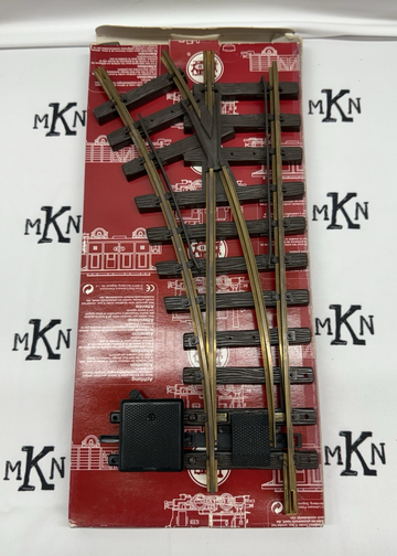 LGB 12100 G Brass 30 degree Left Hand Manual Switch Turnout EX/Box