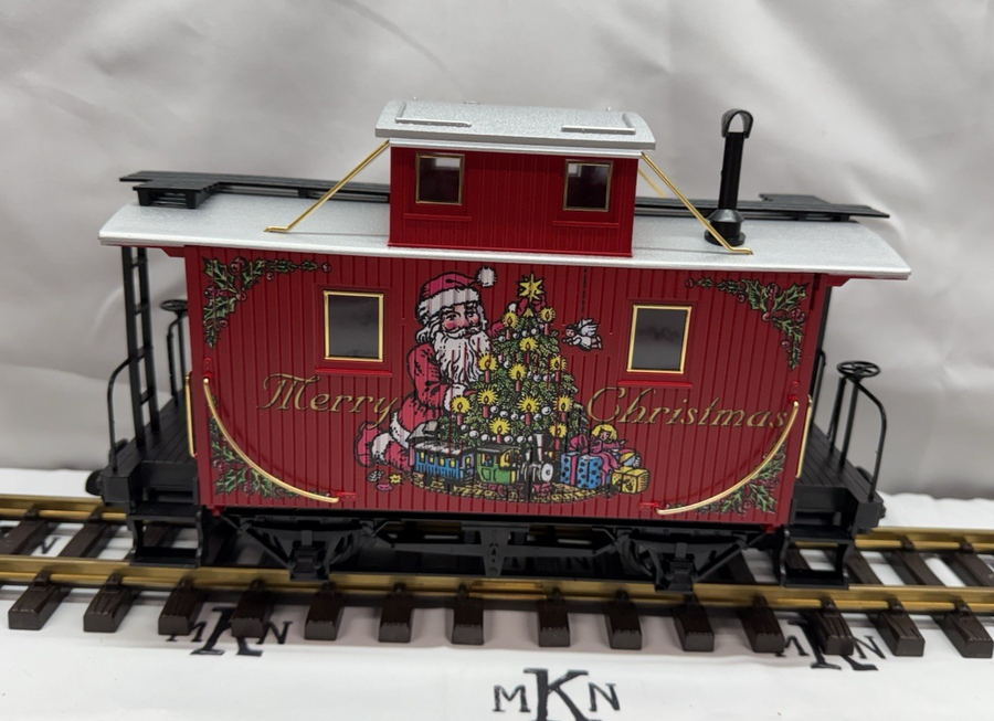 LGB 44650 Christmas Santa Tree Train Caboose G Scale