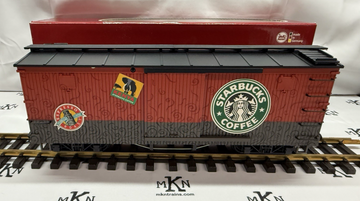 LGB 49670 Starbucks Coffee Single Door Box Car G Scale