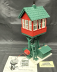 RARE AristoCraft 7109 G Elevated Watch Tower Christmas Green/RED North Pole